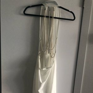 FREE white backless dress with any other purchase